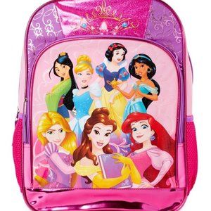 Disney Princess Backpack 12”W x 16”H x 5”D